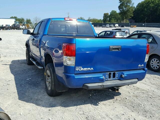 5TFUM5F1XAX003578 - 2010 TOYOTA TUNDRA DOU BLUE photo 3