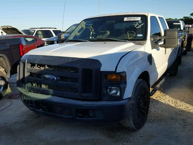 1FTSW20568EE01467 - 2008 FORD F250 WHITE photo 2