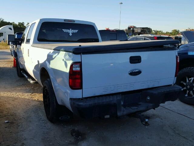 1FTSW20568EE01467 - 2008 FORD F250 WHITE photo 3