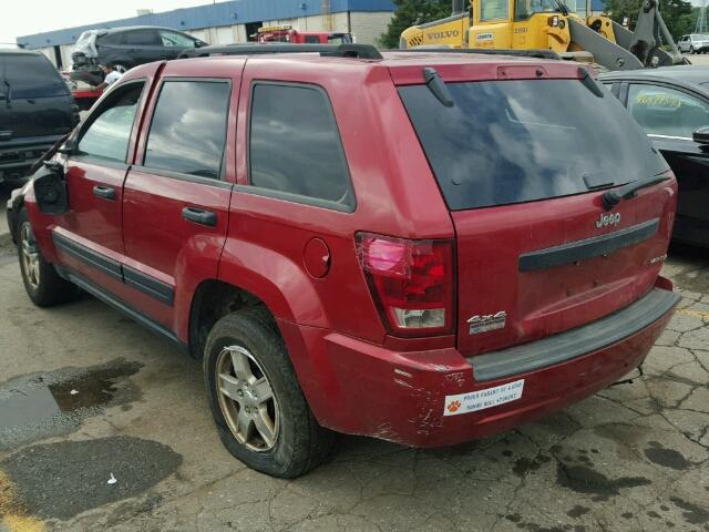 1J4GR48K75C692629 - 2005 JEEP GRAND CHER RED photo 3