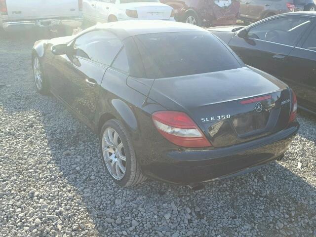 WDBWK56F95F043820 - 2005 MERCEDES-BENZ SLK 350 BLACK photo 3