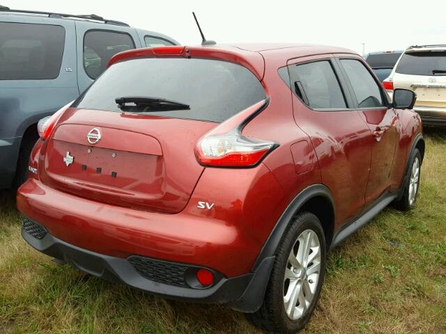 JN8AF5MR0GT602810 - 2016 NISSAN JUKE S RED photo 4