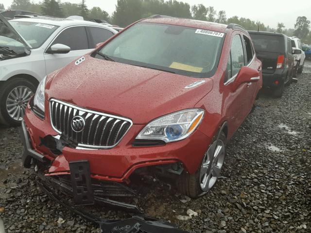 KL4CJASB0GB699296 - 2016 BUICK ENCORE RED photo 2