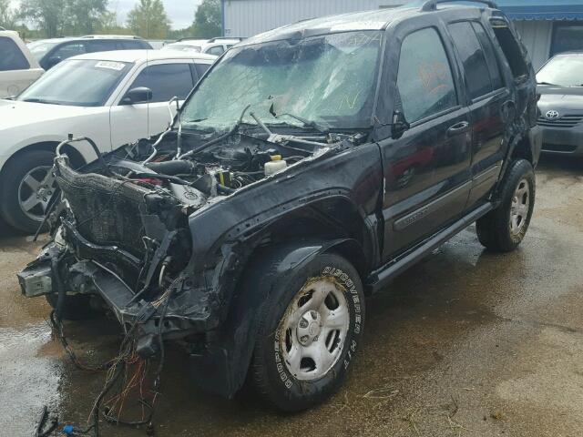 1J4GL48K47W603456 - 2007 JEEP LIBERTY SP BLACK photo 2