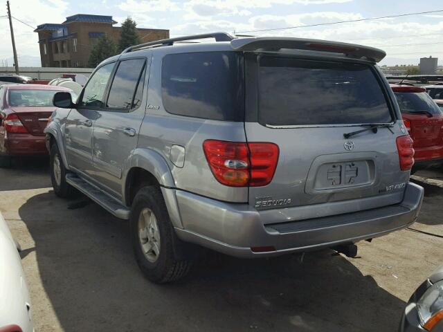 5TDBT48A41S013546 - 2001 TOYOTA SEQUOIA LI SILVER photo 3