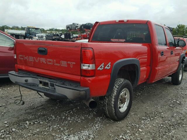 1GCHK23275F932562 - 2005 CHEVROLET SILVERADO RED photo 4