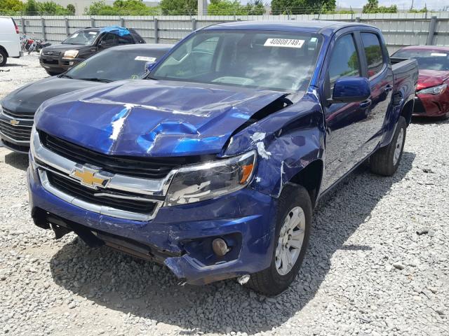 1GCGSCE37G1395618 - 2016 CHEVROLET COLORADO L BLUE photo 2