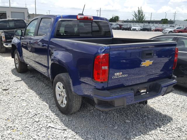 1GCGSCE37G1395618 - 2016 CHEVROLET COLORADO L BLUE photo 3