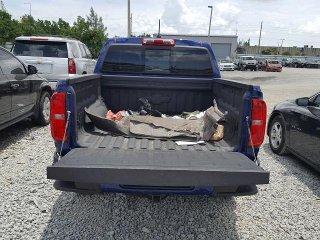 1GCGSCE37G1395618 - 2016 CHEVROLET COLORADO L BLUE photo 9