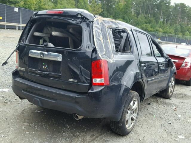 5FNYF4H49EB047147 - 2014 HONDA PILOT BLACK photo 4