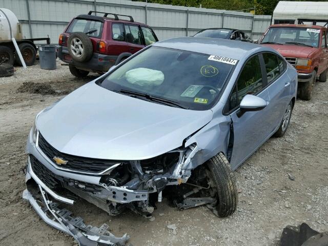 1G1BC5SM7H7183485 - 2017 CHEVROLET CRUZE LS BLUE photo 2