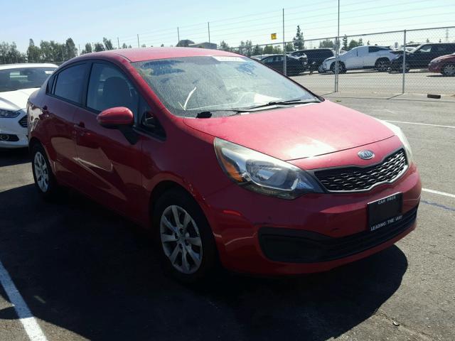 KNADM4A39C6089880 - 2012 KIA RIO LX RED photo 1