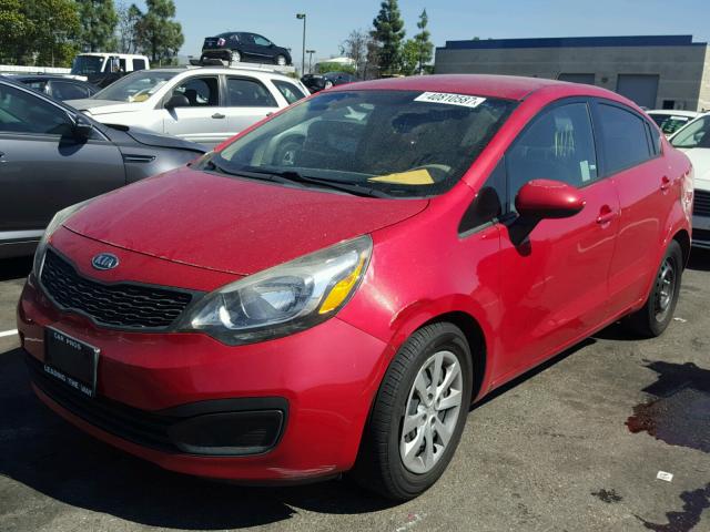 KNADM4A39C6089880 - 2012 KIA RIO LX Կարմիր լուսանկար 2