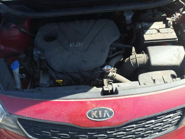 KNADM4A39C6089880 - 2012 KIA RIO LX RED photo 7