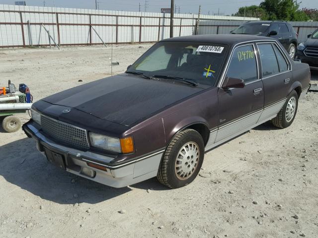 1G6JG69WXGJ519588 - 1986 CADILLAC CIMARRON MAROON photo 2