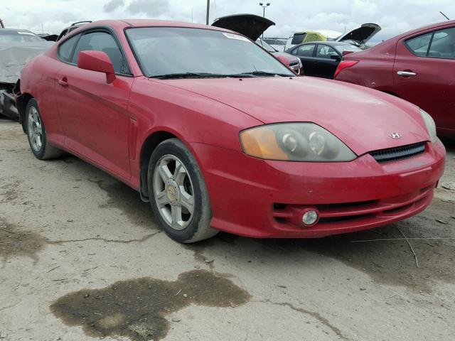 KMHHM65D63U072867 - 2003 HYUNDAI TIBURON RED photo 1