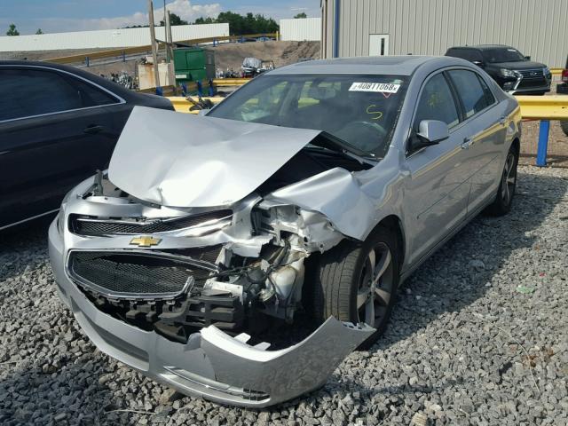 1G1ZC5EU6CF308761 - 2012 CHEVROLET MALIBU 1LT ვერცხლისფერი ფოტო 2