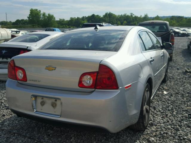 1G1ZC5EU6CF308761 - 2012 CHEVROLET MALIBU 1LT ვერცხლისფერი ფოტო 4