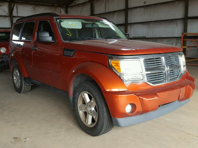 1D8GU58K97W735025 - 2007 DODGE NITRO SLT ORANGE photo 1