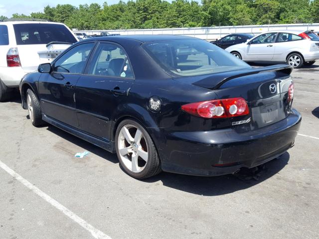 1YVFP80D735M54710 - 2003 MAZDA 6 S BLACK photo 3