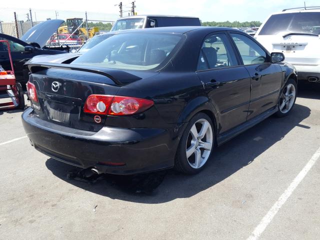 1YVFP80D735M54710 - 2003 MAZDA 6 S BLACK photo 4