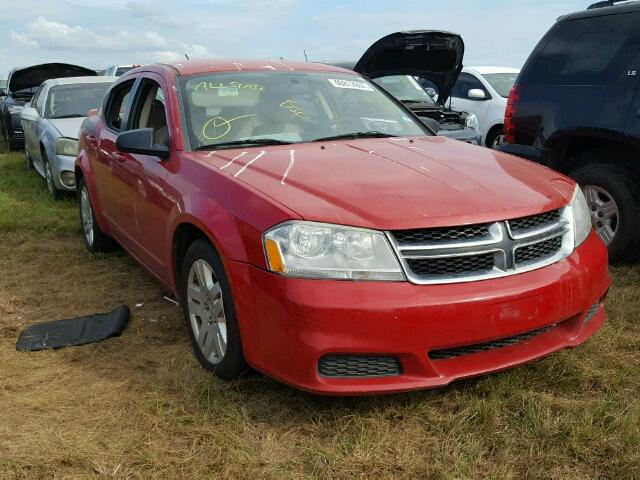 1C3CDZAG4CN247793 - 2012 DODGE AVENGER RED photo 1