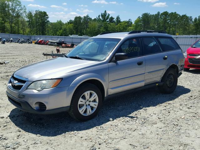 4S4BP60C787354209 - 2008 SUBARU OUTBACK GRAY photo 2