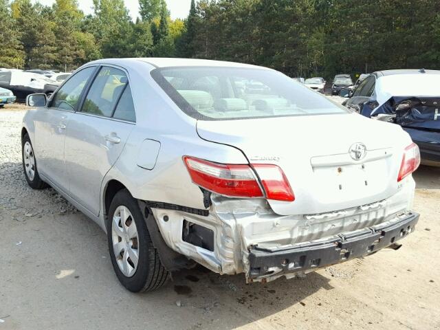 4T4BE46K97R001291 - 2007 TOYOTA CAMRY NEW SILVER photo 3