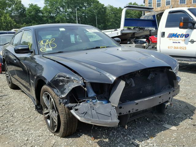 2C3CDXDT7EH114776 - 2014 DODGE CHARGER R/ BLACK photo 1