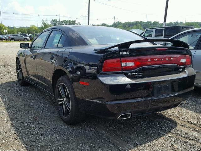 2C3CDXDT7EH114776 - 2014 DODGE CHARGER R/ BLACK photo 3