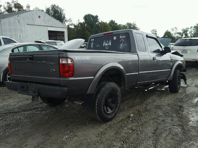 1FTYR14U14PA30116 - 2004 FORD RANGER GRAY photo 4