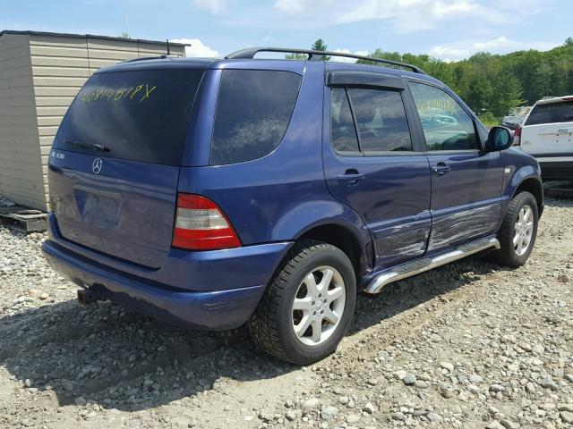 4JGAB72E7YA193801 - 2000 MERCEDES-BENZ ML 430 蓝色 照片 4