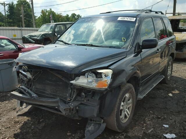 2HKYF18783H515845 - 2003 HONDA PILOT BLACK photo 2