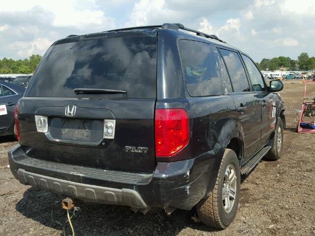 2HKYF18783H515845 - 2003 HONDA PILOT BLACK photo 4