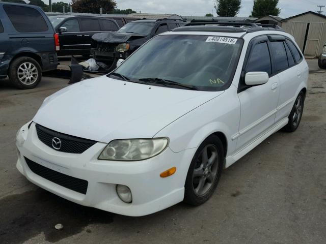 JM1BJ246421524152 - 2002 MAZDA PROTEGE PR WHITE photo 2