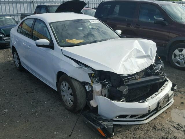 3VW2K7AJ3FM343875 - 2015 VOLKSWAGEN JETTA BASE WHITE photo 1