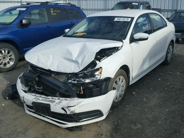 3VW2K7AJ3FM343875 - 2015 VOLKSWAGEN JETTA BASE WHITE photo 2