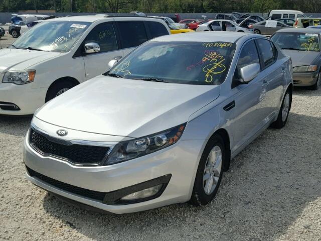 5XXGM4A79DG258625 - 2013 KIA OPTIMA SILVER photo 2