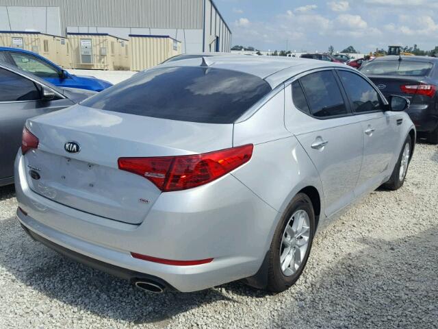 5XXGM4A79DG258625 - 2013 KIA OPTIMA SILVER photo 4