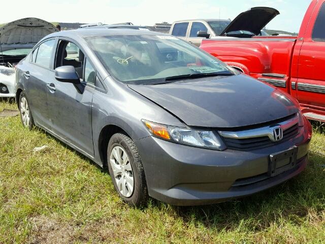 2HGFB2F58CH611737 - 2012 HONDA CIVIC GRAY photo 1