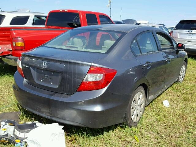 2HGFB2F58CH611737 - 2012 HONDA CIVIC GRAY photo 4