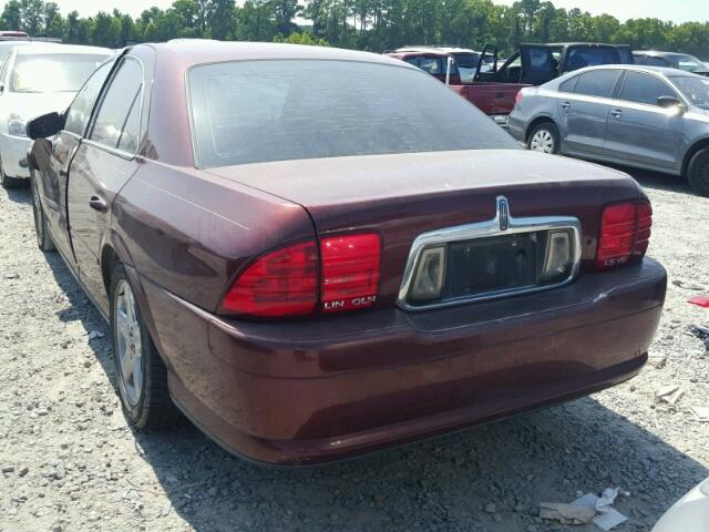 1LNHM87A32Y702608 - 2002 LINCOLN LS 勃艮第红 照片 3