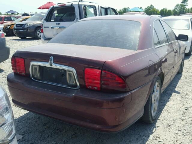 1LNHM87A32Y702608 - 2002 LINCOLN LS 勃艮第红 照片 4