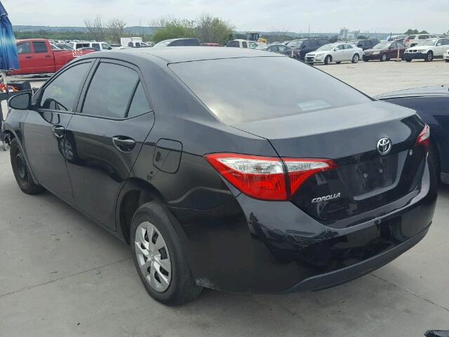 5YFBURHEXEP110102 - 2014 TOYOTA COROLLA L BLACK photo 3