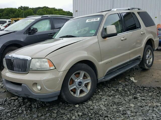 5LMEU88H94ZJ19114 - 2004 LINCOLN AVIATOR GOLD photo 2