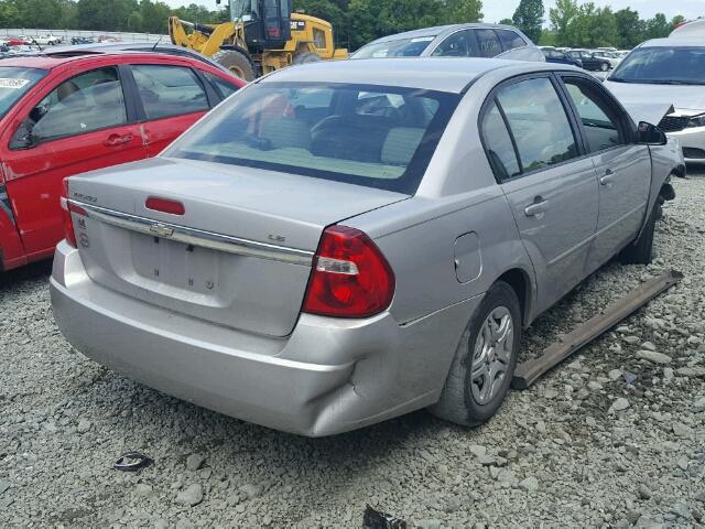 1G1ZS58FX7F309269 - 2007 CHEVROLET MALIBU LS 银色 照片 4