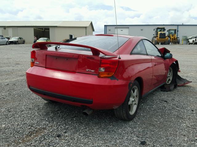 JTDDY38T4Y0033220 - 2000 TOYOTA CELICA GT- RED photo 4