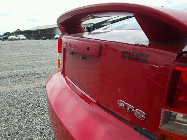 JTDDY38T4Y0033220 - 2000 TOYOTA CELICA GT- RED photo 9