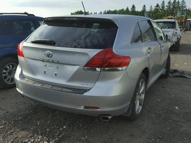 4T3BK3BB3GU122943 - 2016 TOYOTA VENZA XLE SILVER photo 4