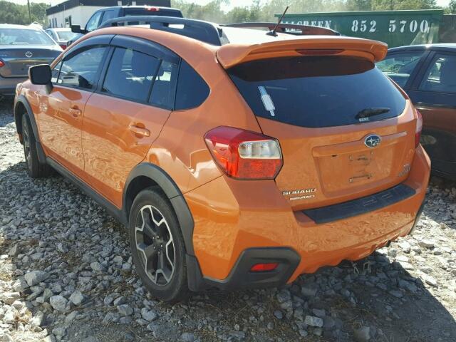 JF2GPAGC0D2855597 - 2013 SUBARU XV CROSSTR ORANGE photo 3